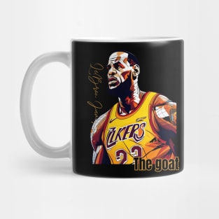 Lebron James goat Victor illustration artwork Mug